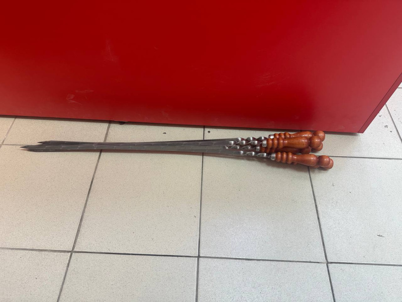 Шампура с деревянной ручкой 6 шт