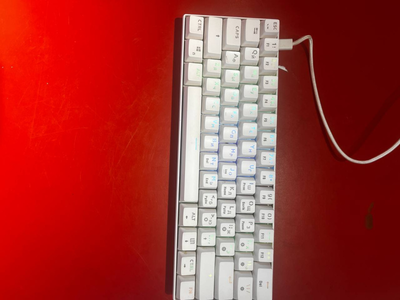 Клавиатура DEXP tanto rgb whitex